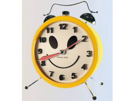 Yellow Alarm Clock 3d preview