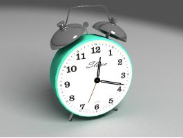 Green Alarm Clock 3d preview