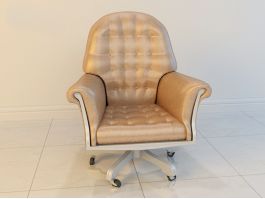 Modern Leather Swivel Chair 3d preview
