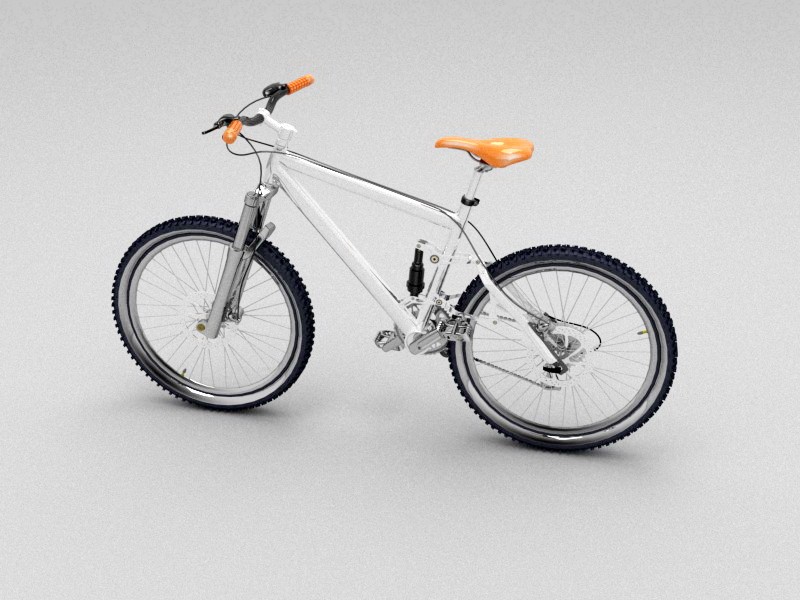 21 Speed Mountain Bike 3d rendering
