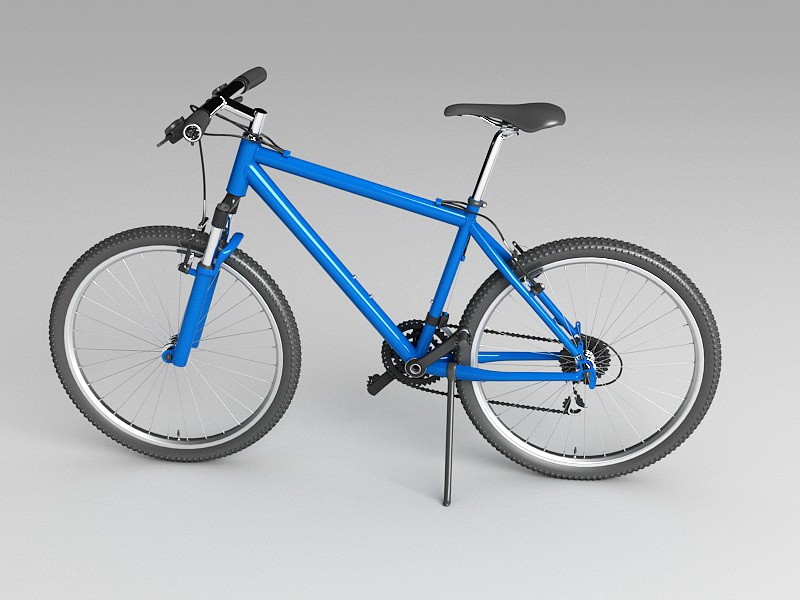 Blue Mountain Bike 3d rendering