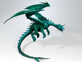 Blue Dragon 3d model preview