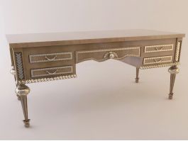 Traditional Writing Desk 3d preview