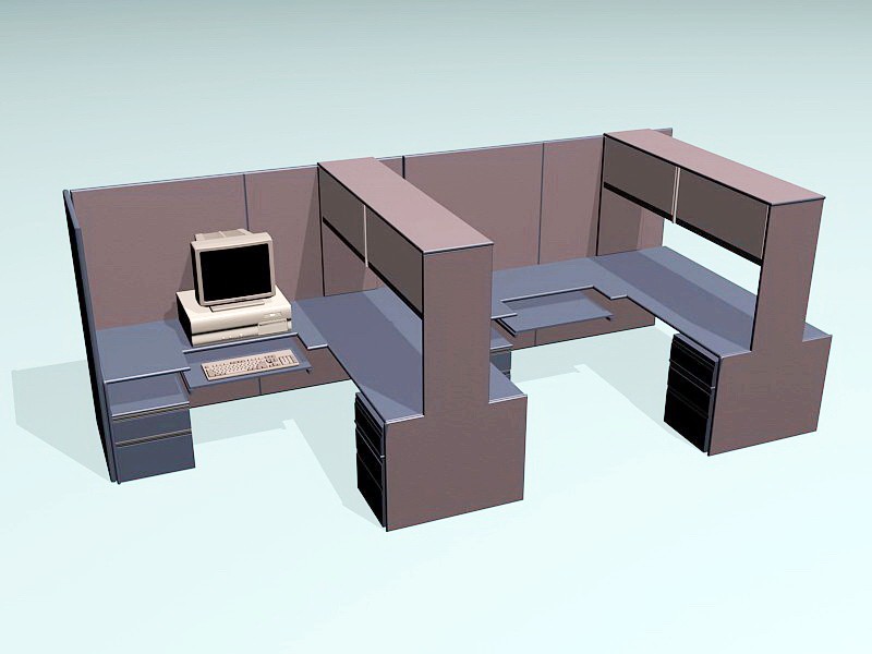 Workstation With Storage 3d rendering