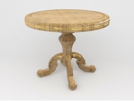 Vintage Style Coffee Table 3d model preview