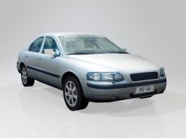 Low Poly Sedan Car 3d model preview