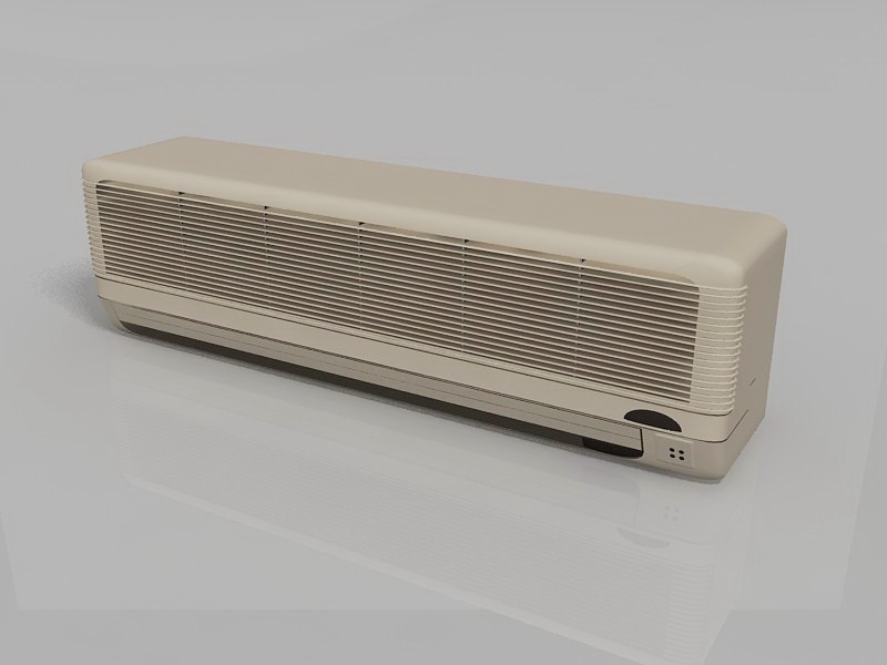 Ductless Wall Unit Air Conditioner 3d rendering