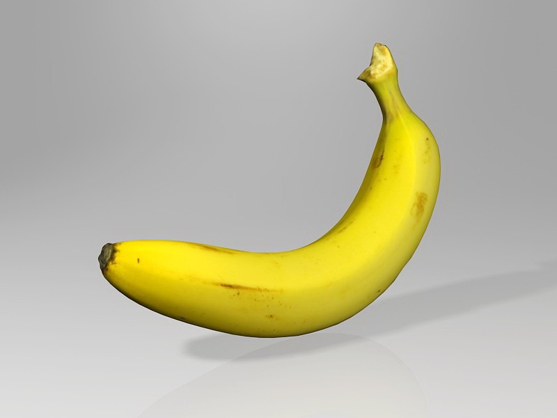Cavendish Banana 3d rendering