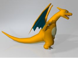 Pokemon Red Charizard 3d model preview