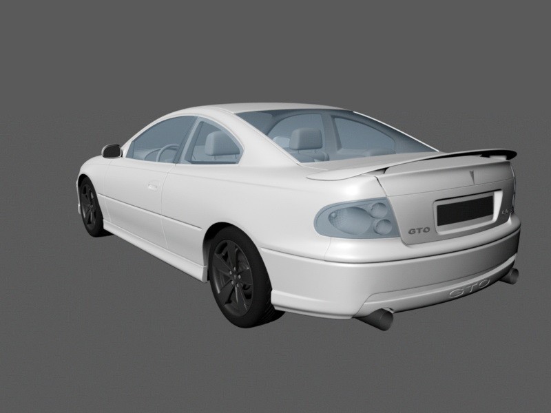 2006 Pontiac GTO 3d rendering