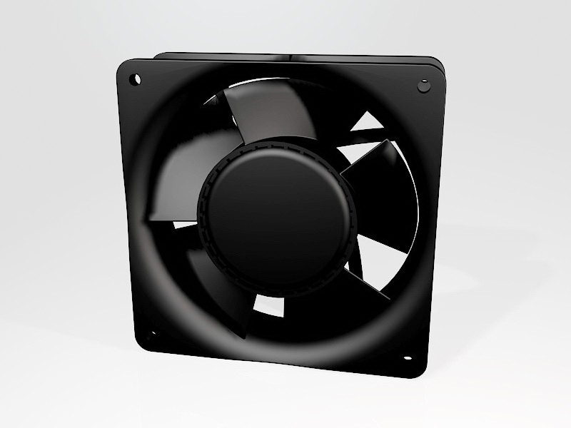 CPU Cooler Fan 3d rendering