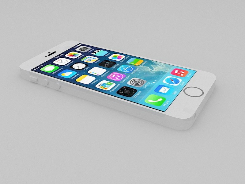 Apple iPhone 5S 3d rendering