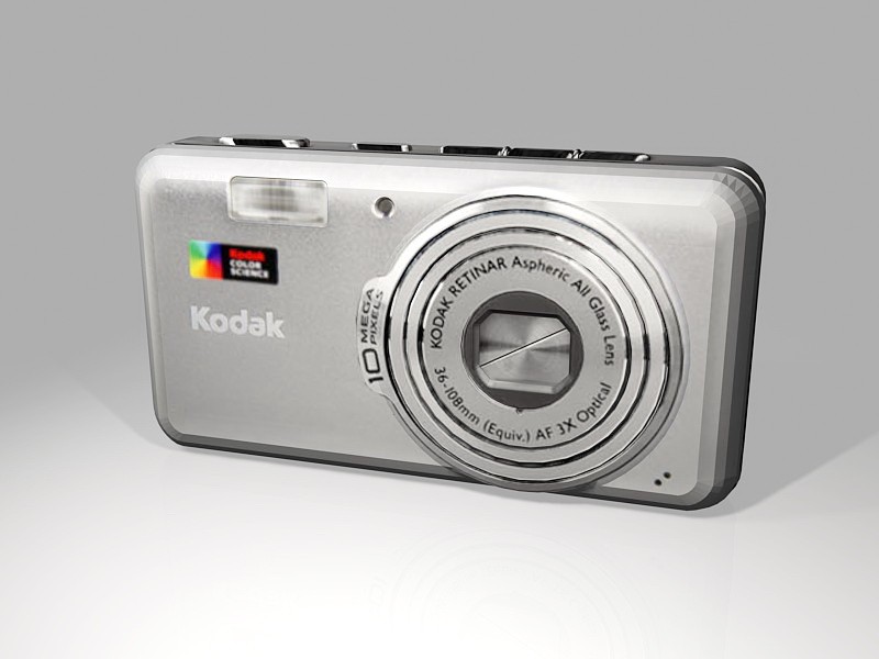 Animated Kodak EasyShare V1003 Digital Camera 3d rendering