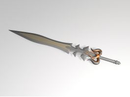 Demon Blade Sword 3d model preview