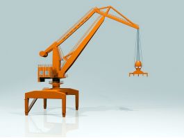 Level Luffing Crane 3d preview