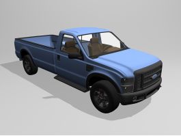 Ford F250 Regular Cab 4X4 3d preview