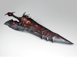 Red Eyes Dagger 3d preview