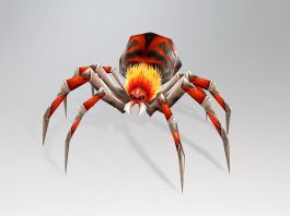 Giant Red Spider 3d model preview