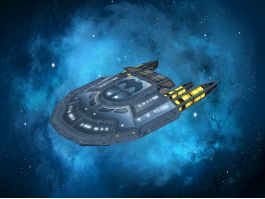 Sci-Fi Spaceship Shuttle 3d preview