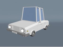 Low Poly Family Car 3d preview