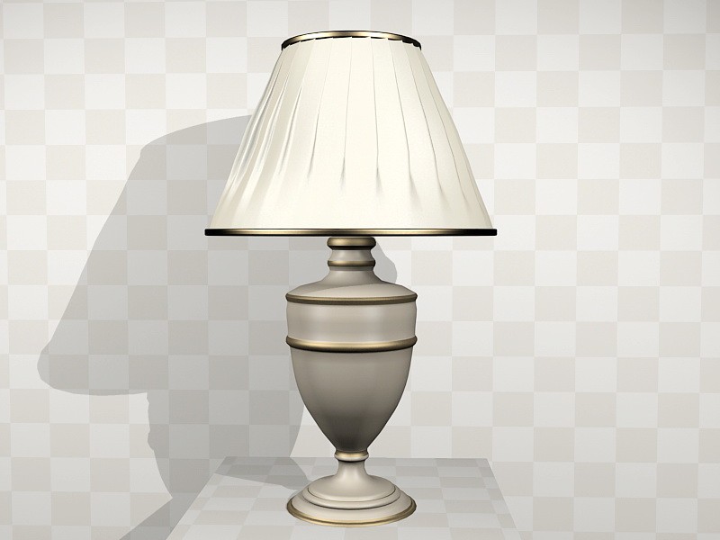 Decorative Table Lamp for Living Room 3d rendering