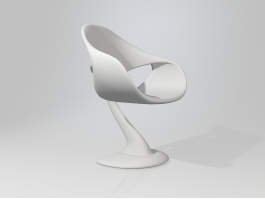 White Whale Chair 3d model preview