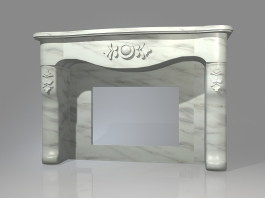 Marble Fireplace Mantel 3d preview
