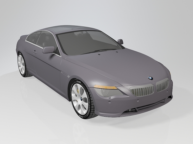 BMW 6 Series Sedan 3d rendering