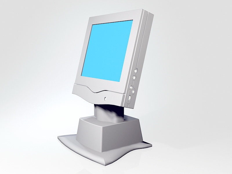 All-in-One Computer 3d rendering