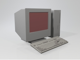 Old Personal Computer 3d preview
