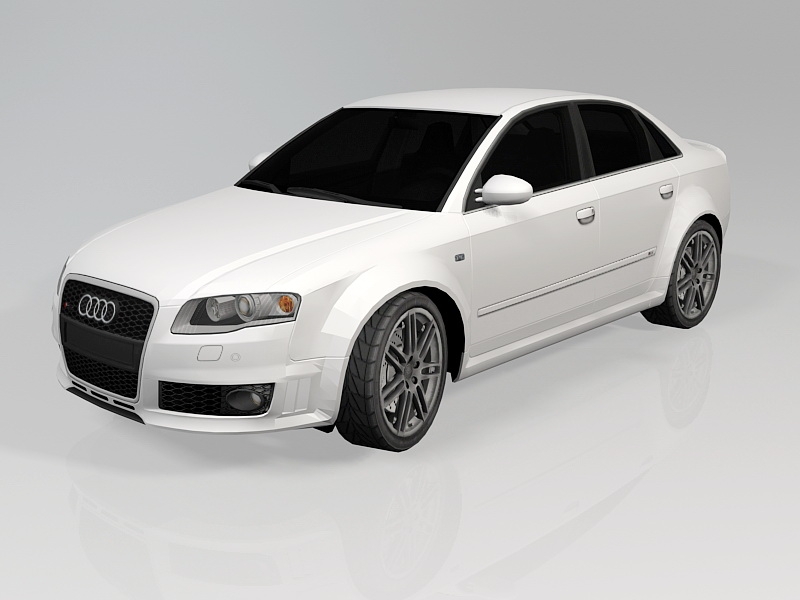 Audi B7 RS4 3d rendering