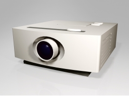 Home Cinema Projector 3d model preview