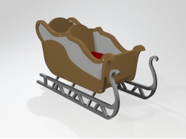 Vintage Sleigh 3d preview
