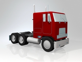 Semi Truck Tractor 3d preview