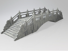 Stone Garden Bridge 3d model preview