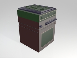 Gas Stove Oven 3d preview