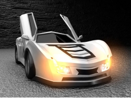 Coolest Concept Car 3d model preview