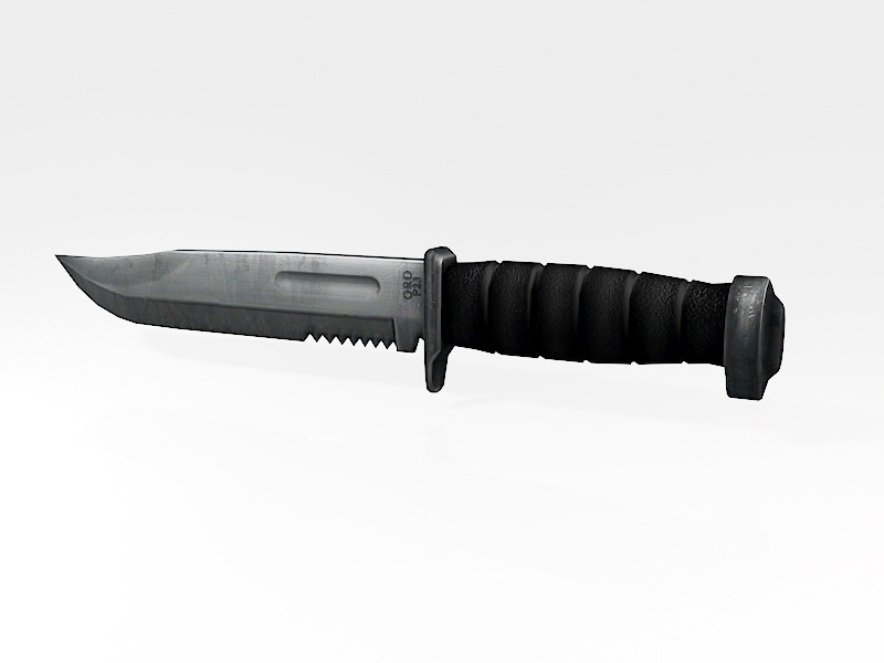 Marine Combat Knife 3d rendering