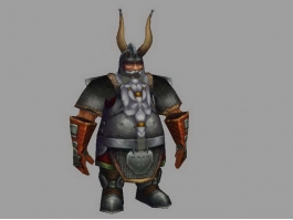 Dwarf Warrior Concept Art 3d preview