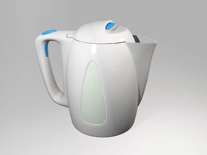 Boiling Water Kettle 3d rendering