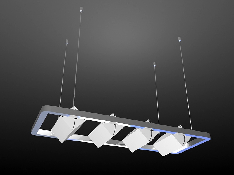 Modern Kitchen Pendant Lighting Ideas 3d rendering