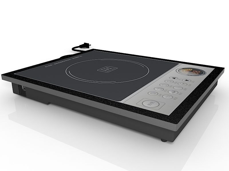 Electrical Induction Cooker 3d rendering