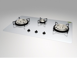 Kitchen Gas Cooktop 3d preview