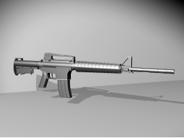 Military M16 Assault Rifle 3d model preview