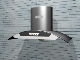 Wall Mounted Range Hood 3d model preview