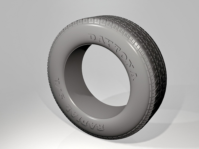 Daytona Radial Tire 3d rendering