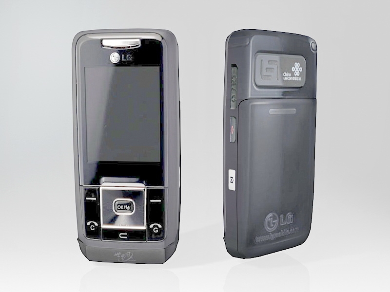 LG KW820 Phone 3d rendering