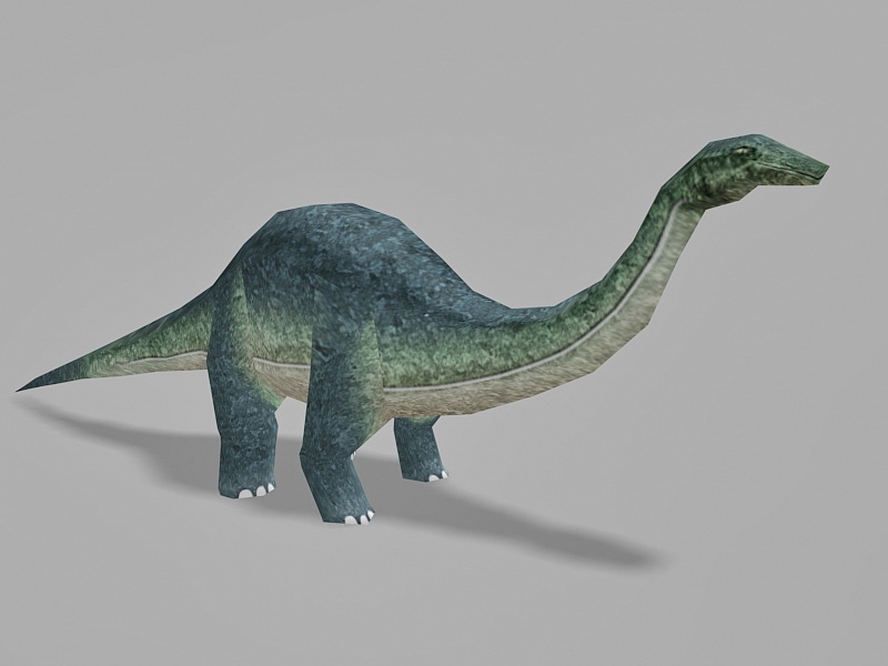 Animated Brontosaurus Dinosaur Rig 3d rendering