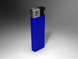 Blue Disposable Lighter 3d preview