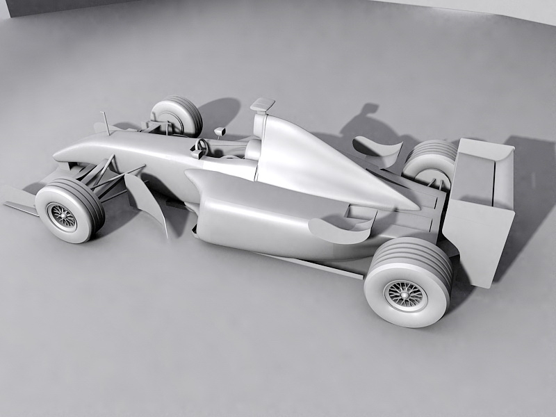 Ferrari F1 Race Car 3d rendering